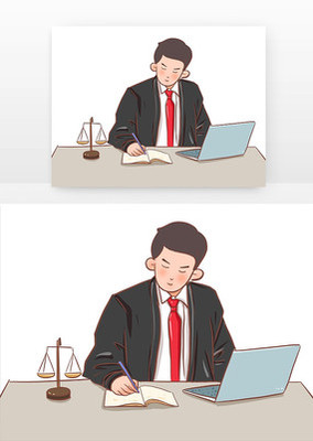 全國律師咨詢?nèi)帐掷L卡通元素